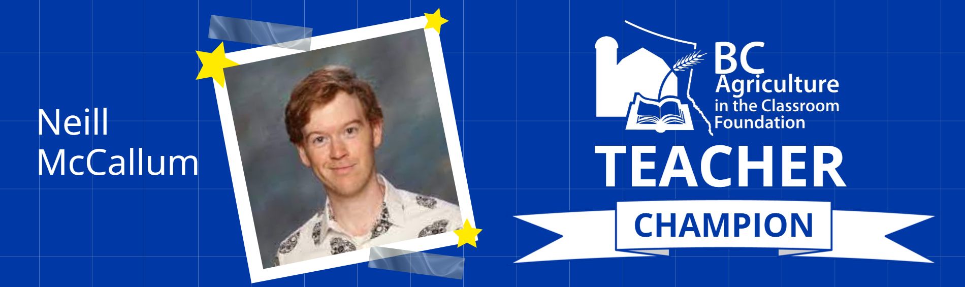 Teacher Champion - Neill McCallum