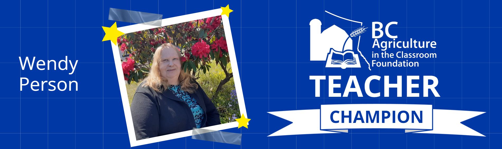 Teacher Champion - Wendy Person